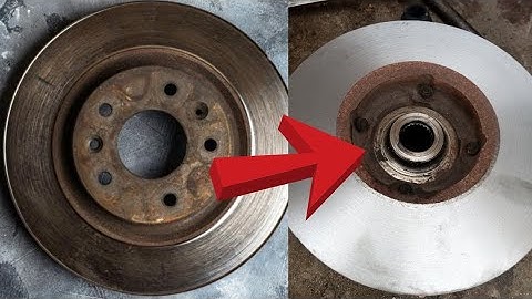 How to skim a brake disc with diy lathe fixture|restoration of a brake disc| brake disc granding