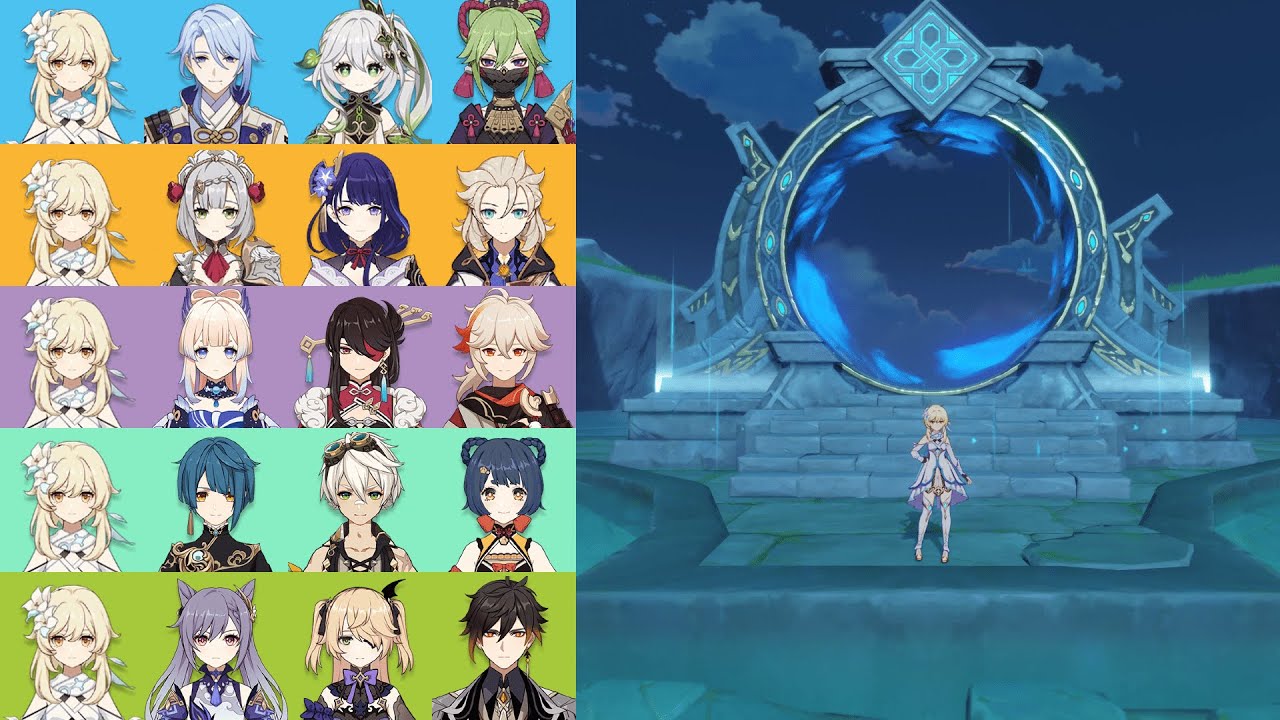 Beating Abyss with All Traveler Elements - No Teammate Overlap (V4.2)