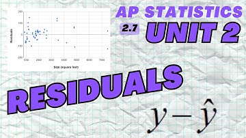 Residuals - AP Statistics Unit 2 Summary Topic 2.7