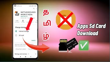 How To Install App External Storage ( SD Card ) Tamil