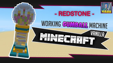 ✔️ WORKING GUMBALL MACHINE IN VANILLA MINECRAFT! | Redstone Creations #1