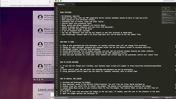 Guestbook with Control Panel for Adobe Muse