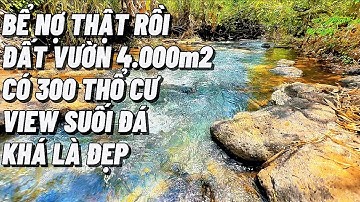 (ĐÃ BÁN) Nợ quá nợ rồi không khả năng đóng lại cần bán gấp mãnh đất vườn view suối để có tiền trả nợ