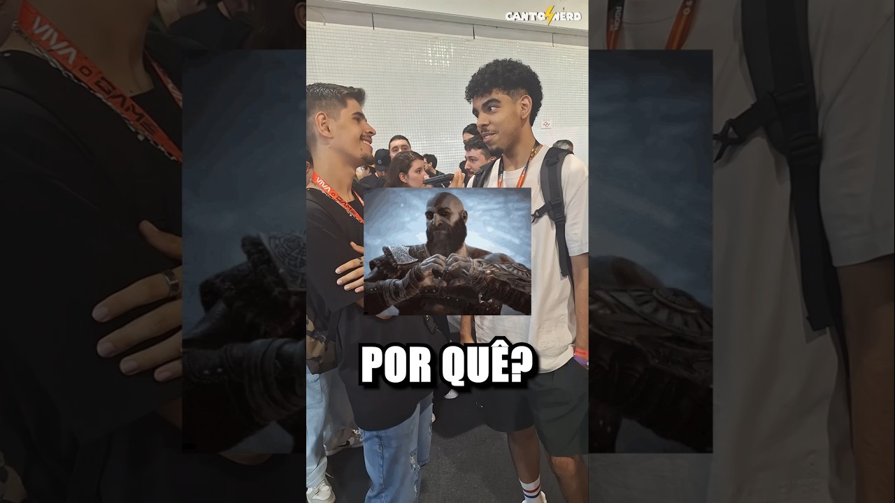 É o cleiton não tem jeito. #nerd #bgs #entrevista #godofwar #god #shorts #games #cantonerd #quiz