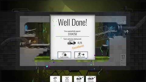 Bridge Constructor Portal Level 17 Bounce Baby! No deaths - $104k