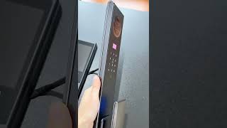 Tuya wifi Smart lock with Palm vein face recognition fingerprint code card key APP remote unlocking.