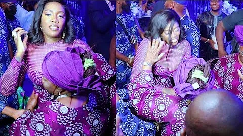 Proud Daughter, Tiwa Savage Dance With Her Beautiful Mother At Dad's Burial