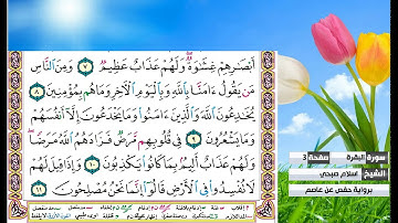 اسلام صبحي سورة البقرة مكتوبة مصحف التجويد صفحة صغيرة