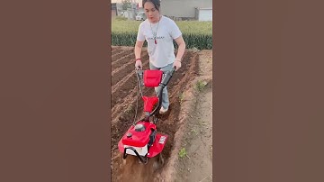 Mini Tiller Machine in Action | Powerful Farming Tool for Easy Soil Preparation part 923
