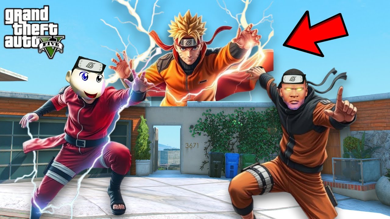 GTA 5 : Franklin & Shinchan Become Naruto in GTA 5!