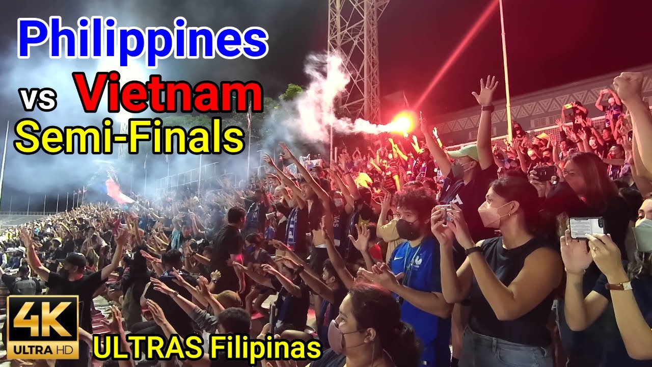 AFF WOMEN'S CHAMPIONSHIP SEMIFINALS 2022 Philippines (4) vs Vietnam (0) [4K HD] ULTRAS FILIPINAS 🇵🇭