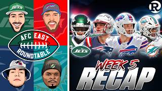AFC East Week 5 RECAP + Bills MNF PREVIEW | Pats & Jets WIN + Phins LOSE AGAIN !