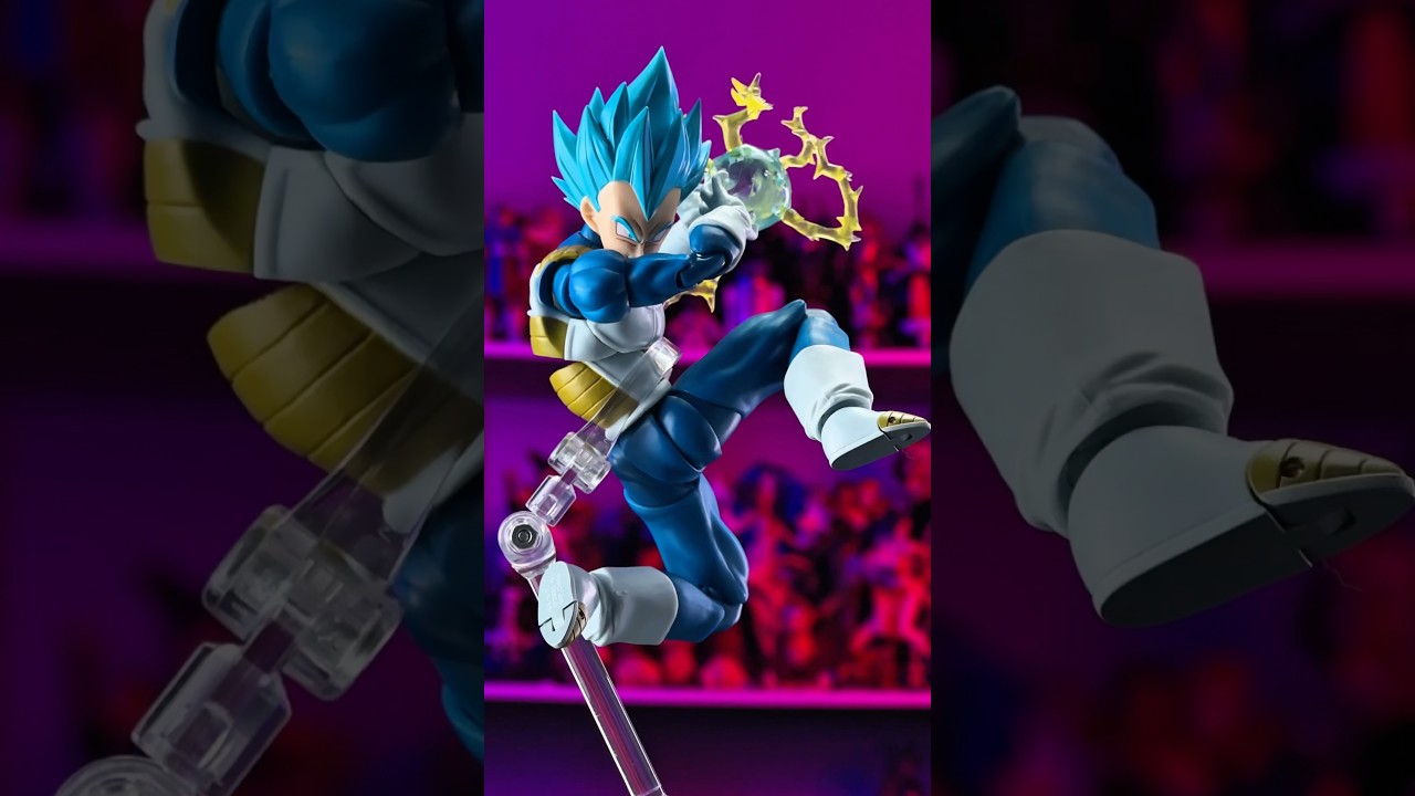 Давайте распакуем бюджетную фигурку S.H.Figuarts Super Saiyan Blue Vegeta из Dragonball Super.