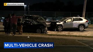 At least 1 injured after multi-vehicle crash in Wynnefield Heights