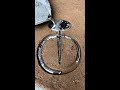 Design of a silver nose ring!