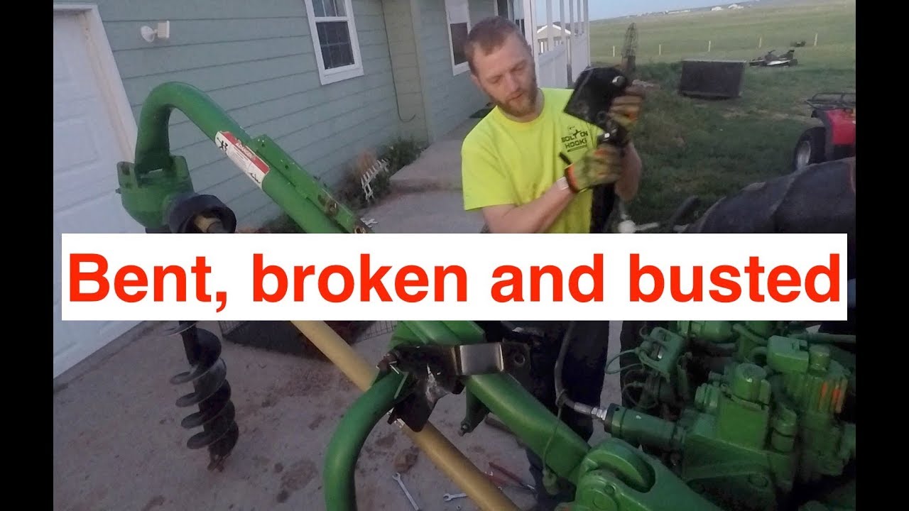 Fixing the post hole digger - YouTube