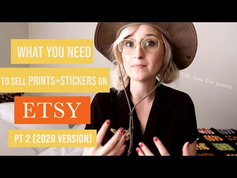 How to sell art prints + stickers on Etsy (2020)(US)