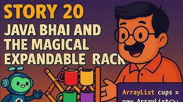 ☕ Story 20: Java Bhai and the Magical Expandable Rack – Learning ArrayList.
