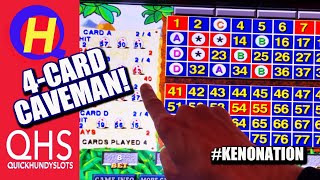 Four Card Caveman KENO! 4-Spot Strategy from Wynn Las Vegas #KENONATION screenshot 1