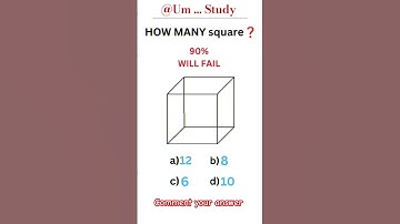 How many square ? #shorts #braintest #puzzle #iqtest #trending #youtubeshorts #upsc #challenge