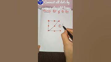 Connect all  dots using four straight lines! Only a genius can do it.#shorts #youtube #tutor #shorts