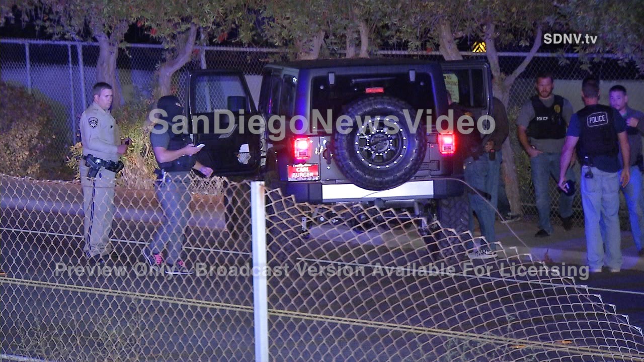 STOLEN CAR PURSUIT CRASHES THROUGH FENCE, CHULA VISTA YouTube