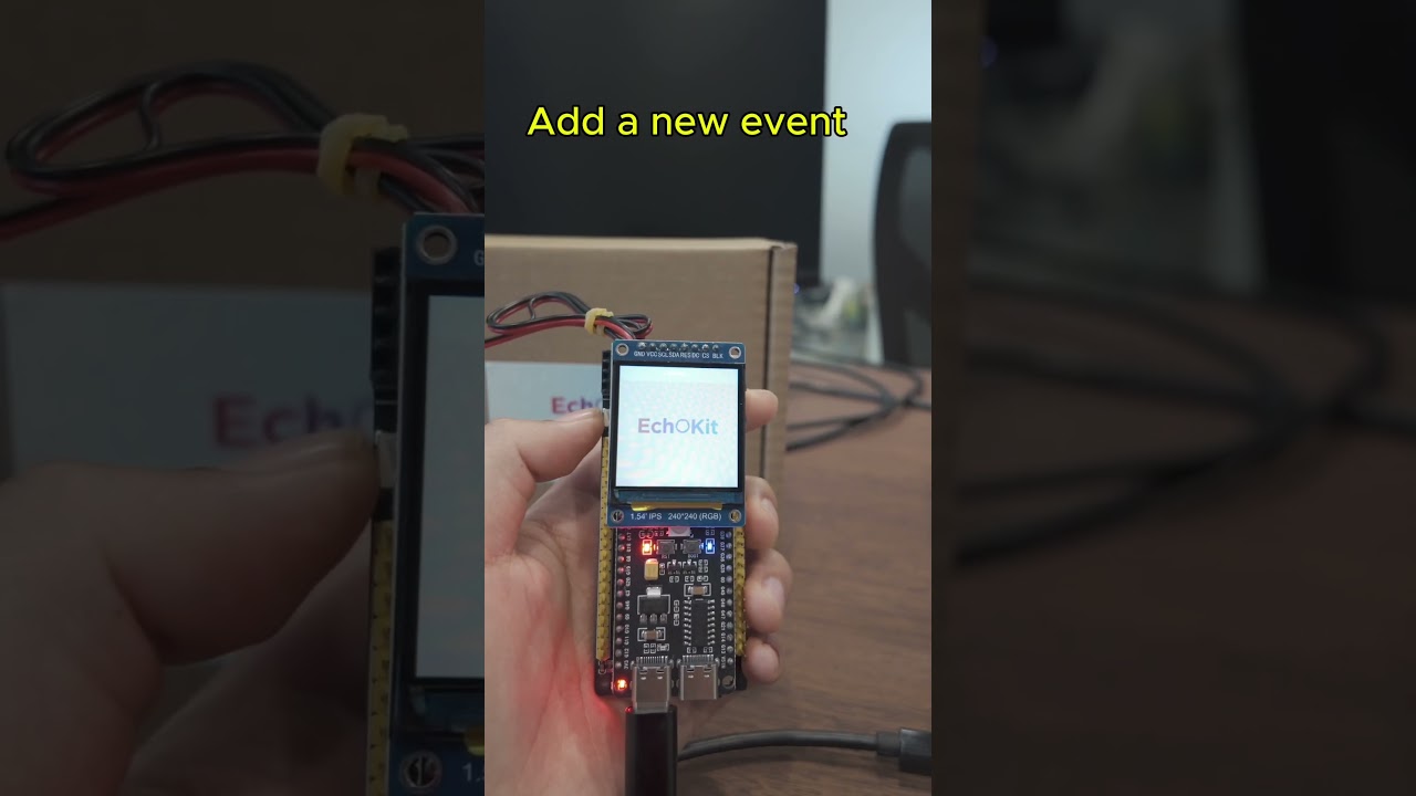 EchoKit voice assistant managing Google Calendar through MCP integration