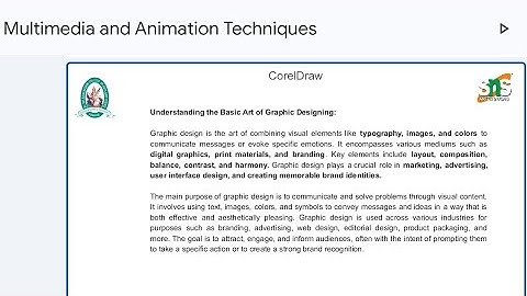 Multimedia and Animation Techniques|Ms.R.Vani|Asst.Prof|CS|Lecture Series - 3