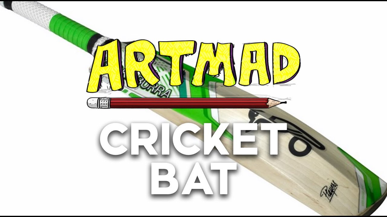 How to Draw a Cricket Bat Artmad YouTube