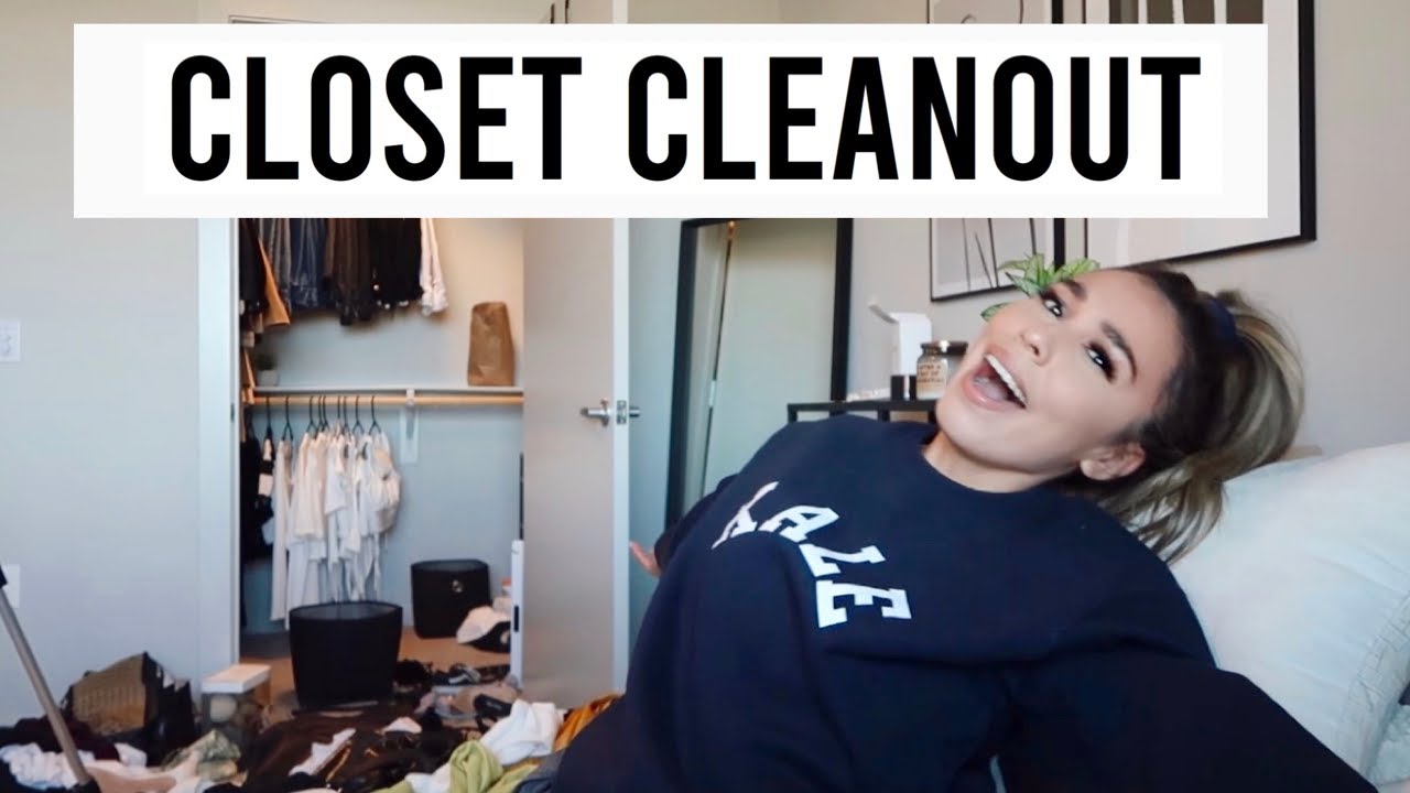 Clean with me! Closet cleanout!Declutter!Organize! - YouTube