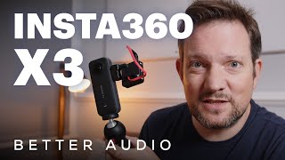 Insta360 X3 Better Audio - External Mic Adapter Fitting & Audio Test