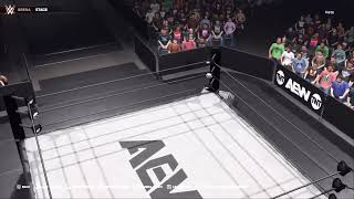Creating an AEW arena on Nintendo Switch 2 WWE 2K25