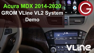 Acura MDX 2014-2020 Infotainment and Navigation System VLine Demo wireless Android Auto® CarPlay®