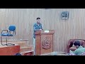 Eram Nawaz khan Recite poetry in Jammu University (Bazm e Adab)