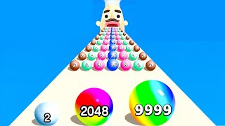 TikTok Gameplay Video 2024 - Satisfying Mobile Game Max Levels: Ball Run 2048 New Update Latest Up