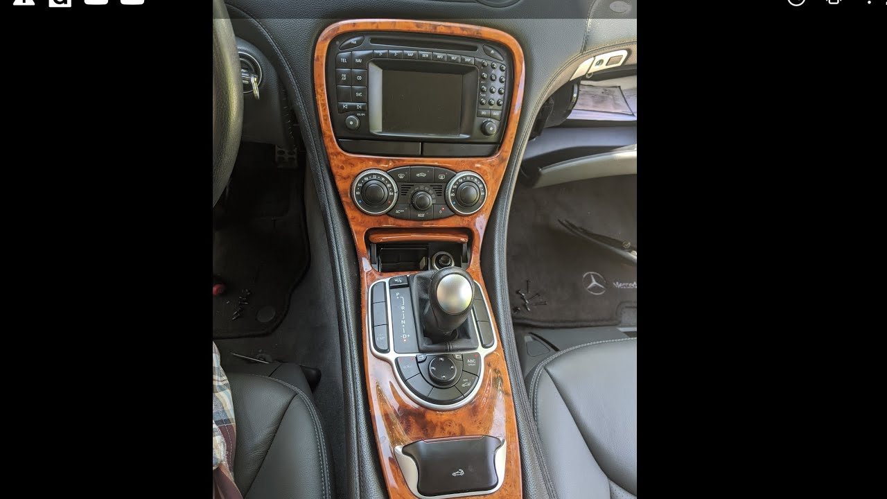 2003 Mercedes Benz SL500 radio removal 