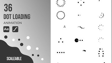 36 Dot loader animated icons | After Effects Template & Lottie Animation