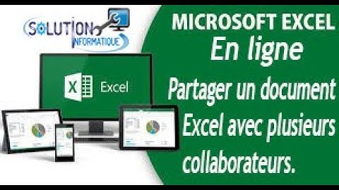 Excel 2019: Partager un document et travailler dessus simultanément avec d
