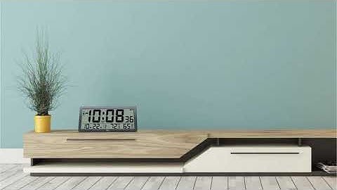 WallarGe Large Digital Wall Clock,14 Inches Oversized Desk Clocks with Temperature,Humidity  Reviews