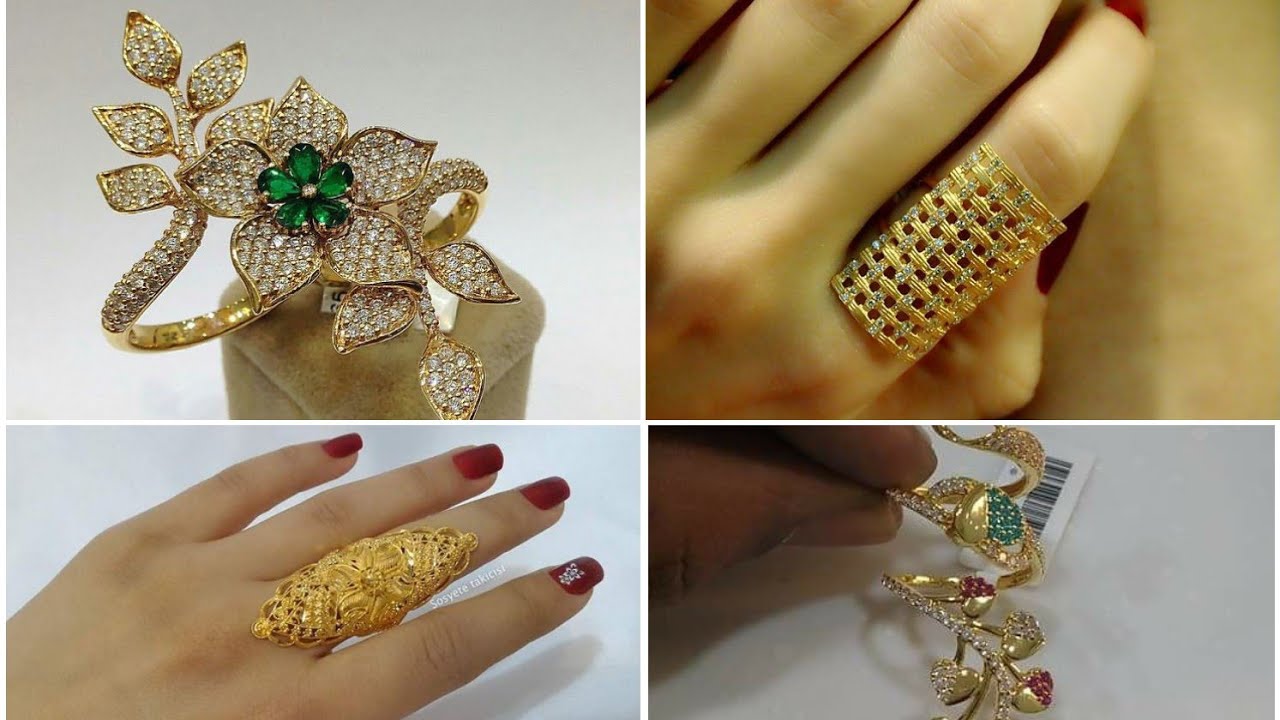 Indian Ethnic 22K Gold Plated Size 6 Wedding Finger Ring Fashion Women  Jewelry | eBay