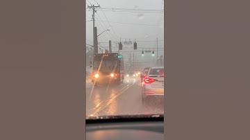 Some heavy downpour and minor flooding! 9/23/25 #weather  #storm  #lightning #shorts #shortvideo