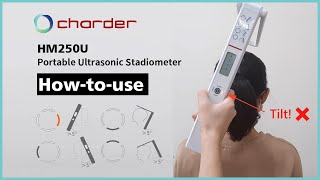 How to use | Charder HM250 Portable Ultrasonic Height Stadiometer