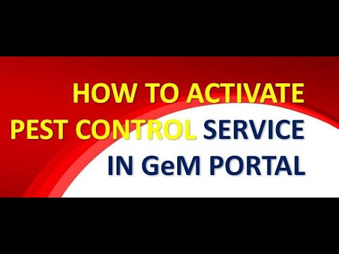 How to activate pest control service in GeM portal, Pest Control in GeM, CIB & RC, Form VI, GeM