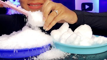ASMR FREEZER FROST WITH SQUEAKY POWDERY ICE CHUNKS