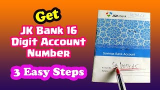 How to find JK Bank 16 Digit Account Number screenshot 4