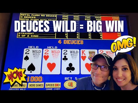 👀 HUGE WIN on Deuces Wild Video Poker