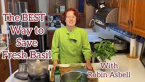 The BEST Way to Freeze Basil