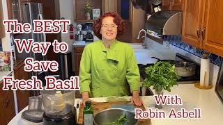 The BEST Way to Freeze Basil