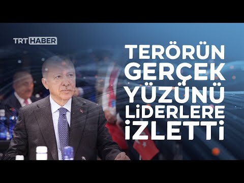 Erdoğan, NATO liderlerine terörün gerçek yüzünü anlatan videoyu izletti