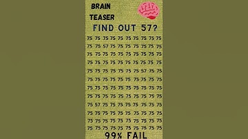 Find The Number 57 🧠 | Brain Teaser | General Knowledge #quiz #brainteasers #challenge